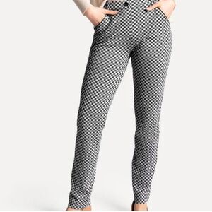BETABRAND Catstooth Straight Leg Chino Dress Yoga Pants Size medium